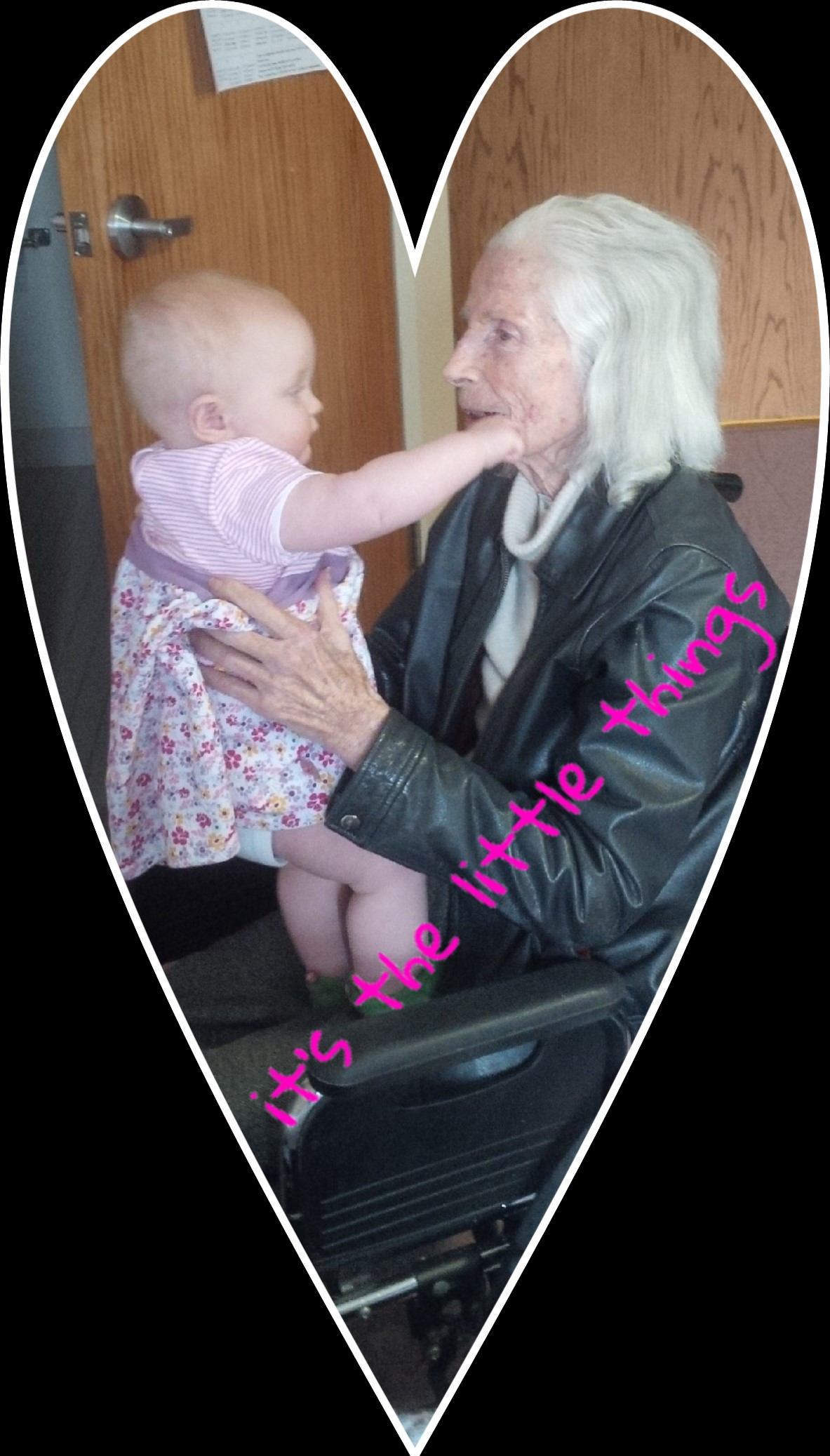 Better Beauty Vermont It's the little things, great-granddaughter with great-grandmother