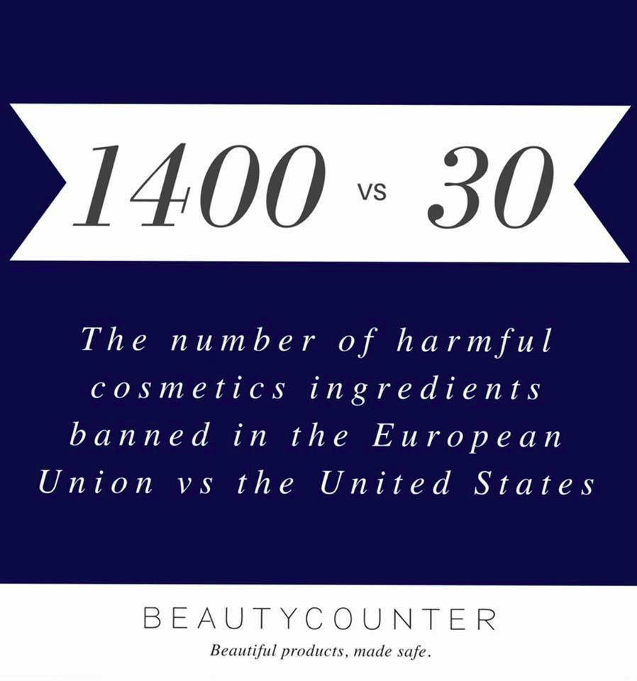 Better Beauty Vermont 1400 chemicals banned in the EU, 30 in the US