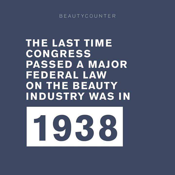 Better Beauty Vermont The last time congress passed a major federal law on the beauty industry was in 1938