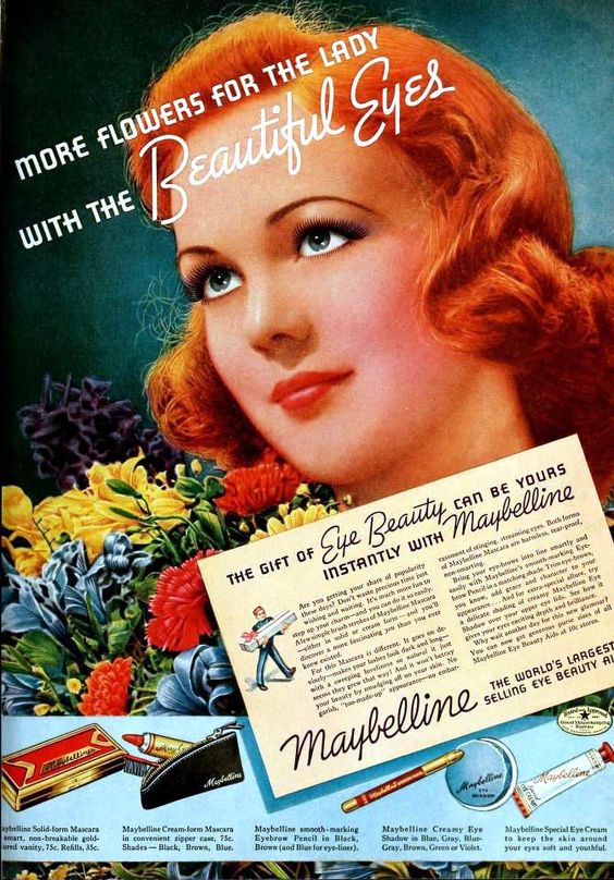 Better Beauty Vermont Vintage Maybelline Ad